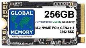 256GB M.2 2242 PCIe Gen3 x4 NVMe SSD FOR LAPTOPS/ PCs/ SERVERS/ WORKSTATIONS - Picture 1 of 2