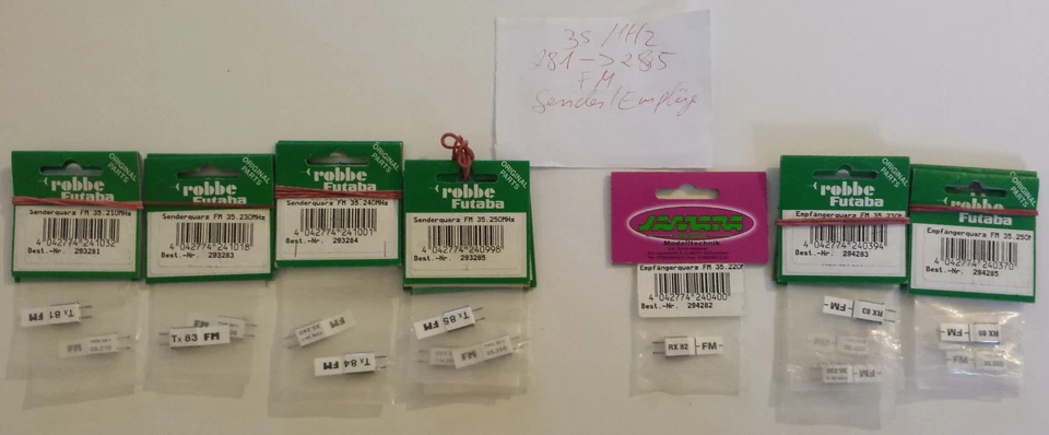 robbe Futaba B-Band Sender oder Empfänger Quarz 35MHz FM RX /TX  K281 - K284 - Bild 1 von 4