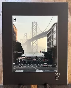 The Bay Bridge from Rincon Hill San Francisco Matted Fine Art Photographic Print - Picture 1 of 1
