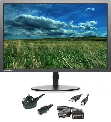 Lenovo ThinkVision T2324PA 23" 1080p Full HD LED Monitor HDMI DP USB VGA 3.5mm - Image 1 of 4