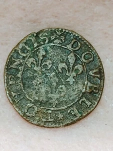 FRANCE - 1603-14 ~ DOUBLE TOURNOIS ~ PRINCE BOURBON CONTI ~ F - Picture 1 of 2