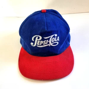 Vintage Pepsi Cola Strapback Cap Adjustable Script lettering - Picture 1 of 6