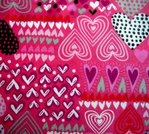 Cotton Flannel Tie Dye Watercolor Hearts Rescue Love rainbow scales FQ HY BTY - Picture 1 of 21