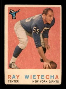 1959 Topps #99 Ray Wietecha G NY Giants 550237