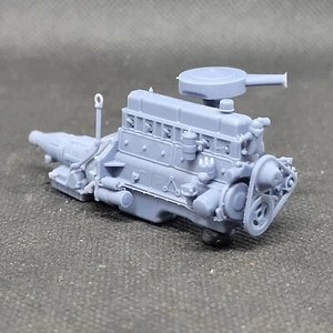 Chevy Inline 6 "Turbo Thrift" model engine resin 3D printed 1:24-1:8 scale - Picture 1 of 3