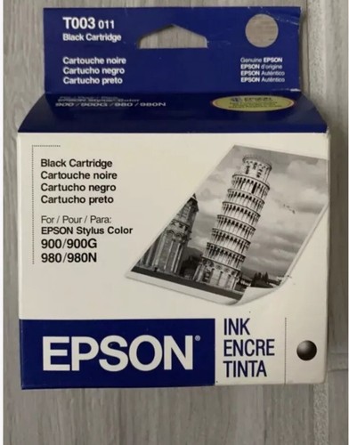 Epson Stylus 900Printer T003 011 Black Ink Cartridge Genuine Expired ...