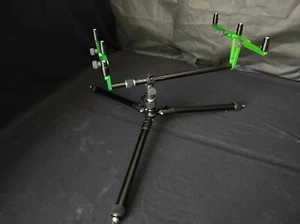 Rollycarp Rod Pod FM Custom Building Black Alu / Brilliant Green - NEW - Photo 1/11