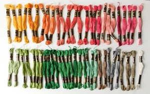 56 Anchor Cotton Embroidery Thread Floss Skeins Mixed Colors Lot 3 - Picture 1 of 3