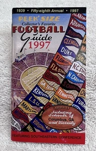 1997 Peek's Size 58th Annual NCAA Football Guide “Southeastern Conference”! - Picture 1 of 3