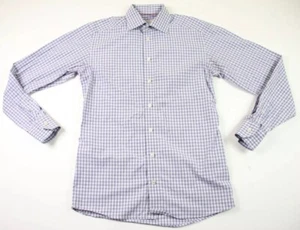 ETON Of Sweden Contemporary Fit Shirt 15.75 40 Blue White Checks - Picture 1 of 9