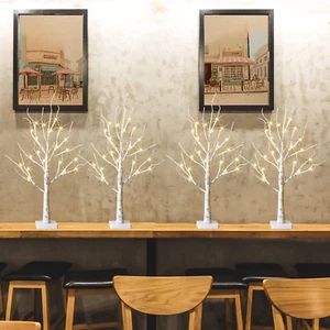 Easter Decorations for Home, 2FT Easter Tree with LED Lights, Warm White Lights, - Picture 1 of 12