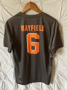 Majestic Baker Mayfield #6 Jersey T Shirt Cleveland Browns Mens Large - Picture 1 of 6