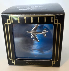 Vintage 1989 Tenyo Art Bank Illusion Disappearing Coin Box Airplane Figure Japan - Picture 1 of 16