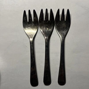 Vintage Sheffield England Silver Plated Collectable Forks 5" Set Of 3 - Picture 1 of 6