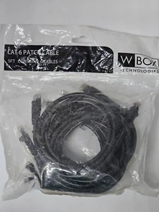 5ft CAT6 Patch Cable 6 Pack Black - Picture 1 of 5