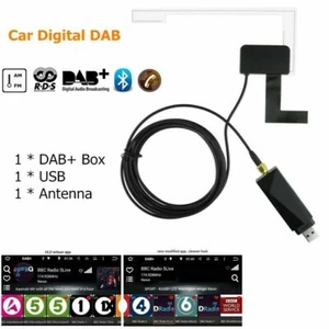 Car Digital DAB Adapter Tuner Audio Box USB Receiver Antenna Android Navigation - Afbeelding 1 van 8