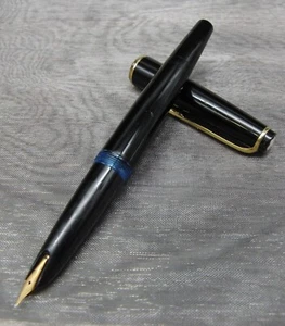 Original Montblanc No.32 Füller 585 Feder Goldrand Vintage Feder schwarz P030 - Bild 1 von 8