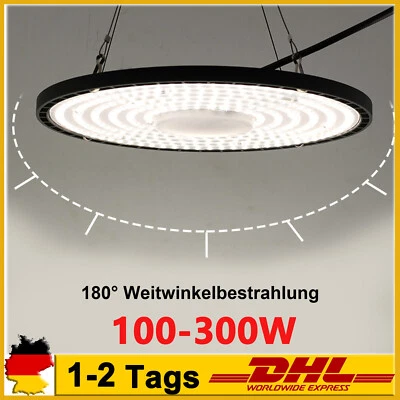 LED Hallenbeleuchtung Industrielampe UFO Hallenstrahler Hallenleuchte Lager IP65 - Bild 1 von 4