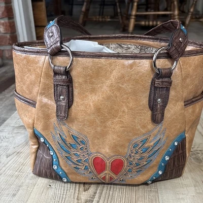 Cartera Blazin Roxx Grande Estilo Country Doble Cara Foto 1 de 4