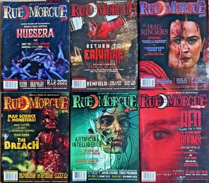 RUE MORGUE MAGAZINE - LOT OF 6 - (2023) #210-#215  - COMPLETE YEAR - Bild 1 von 7