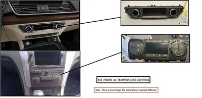 Controle de temperatura sem navegação compatível com 11-13 LEXUS CT200H 7628460 - Imagem 1 de 4