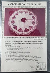Vintage Victorian Fan Tree Skirt Pattern by Susan Bartlett, 1985 - Picture 1 of 2