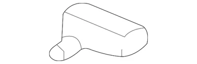 Original 2004-2006 Acura MDX - Conjunto de boquilla lavadora trasera (negro) 76850-S3V-A12 Foto 1 de 2