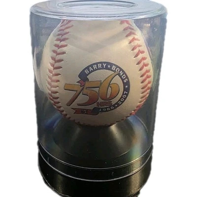 Béisbol Barry Bonds conmemorativo 756 HR con soporte Foto 1 de 4