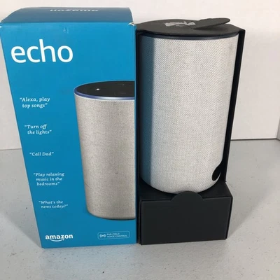 Amazon Echo (2nd Gen) Smart Speaker NO POWER CABLE - Image 1 of 3