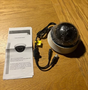 Überwachungskamera IR Dome CCTV Varifokal 2,8-12mm PAL BNC DC Kunststoff Home Business - Bild 1 von 5