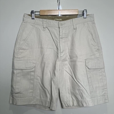 Pantalones Cortos Carga Hombre St Johns Bay Color Piedra Talla 34 Bolsillos Expandibles Nuevos con Etiquetas Foto 1 de 4