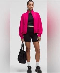 Neu mit Etikett lululemon Relaxed Define Jacke leidenschaftlich Größe 12 pink aktiv Fitnessstudio Yoga - Bild 1 von 5