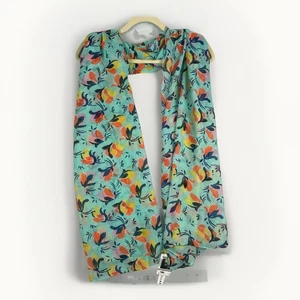 NUEVO CON ETIQUETAS Bufanda Estampada Village Magnolias 72x36 Chal Envoltura Encubrimiento Arte Para Usar Floral - Imagen 1 de 7