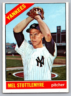 1966 TOPPS #350 MEL STOTTLEMYRE YANKEES - Image 1 of 3