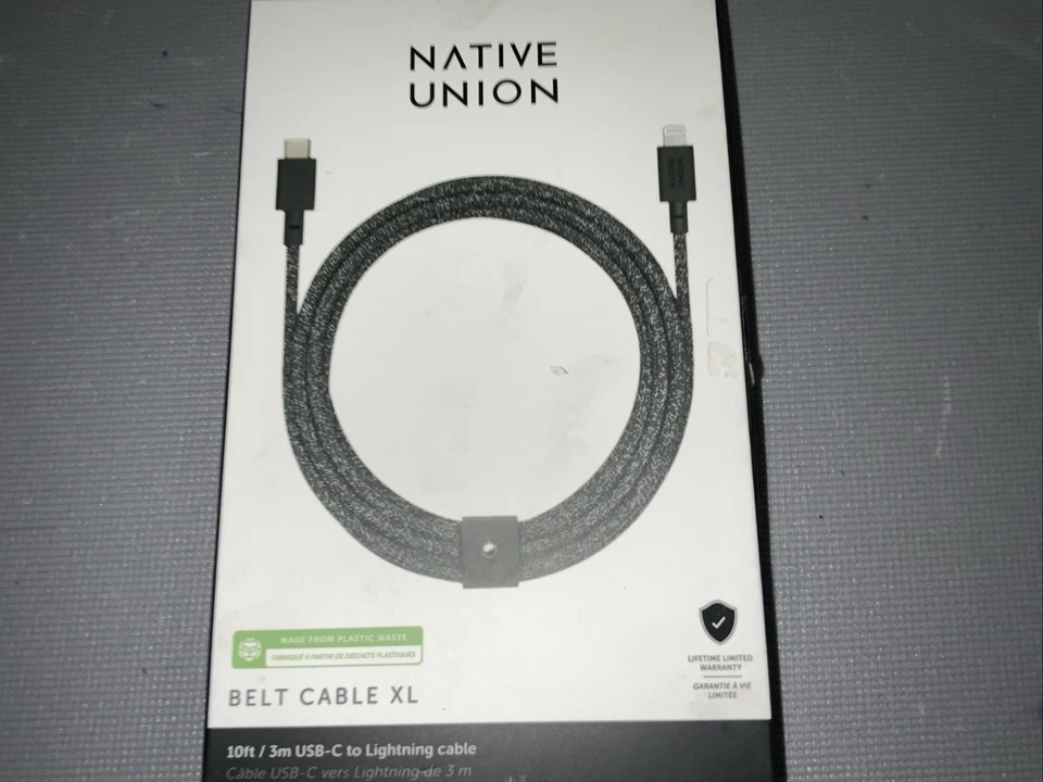 Native Union USB-C Cable MFI XL 10' for iPhone 14 13 12 11 Pro Max cosmo - Image 1 of 2