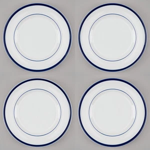 Set of 4x 11" Dinner Plates, Brasserie Blue by Williams-Sonoma 001 - Picture 1 of 13