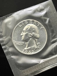 1962 Proof Washington Quarter - In Original Cello - 90% Silver 5 - Picture 1 of 4