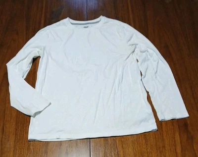 Camiseta para niños XL 14-16 Old Navy blanco liso capa base mezcla de algodón polietileno  Foto 1 de 3