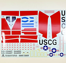 Italeri 1/72 US Coast Guard C-130 Decal sheet.  HUGE Limited Edition sheet