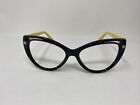 VERSACE MOD 4267 GB1/6G 57/17/140 BLACK YELLOW SUNGLASSES FRAME ONLY OY14