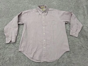 Vintage L.L. Bean Button Up Hemd Herren 15,5 32 Langarm Rosa Freizeit - Bild 1 von 7
