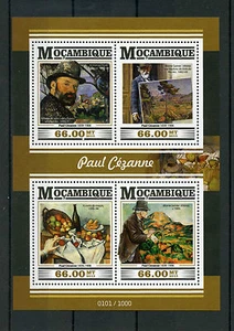 Mozambique 2015 MNH Paul Cezanne 4v M/S Paintings Mont Sainte-Victoire Viaduct - Picture 1 of 1