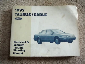 FORD 1992 TAURUS / SABLE  ELECTRICAL & VACUUM TROUBLE SHOOTING SHOP MANUAL VG - Bild 1 von 2