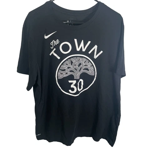 Nike Stephen Curry The Town City Edition Shirt Men’s XL Black BV8761 Warriors Cover