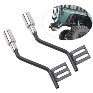 1Paar Metall RC Car Simulation Dekoration Auspuffrohre Zubehör für Scx10 1/10 - Bild 1 von 12