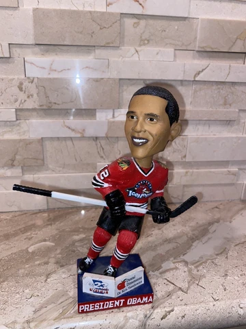 Rockford IceHogs Barack Obama Bobblehead Stadium Giveaway No Box Cover