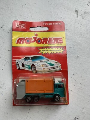MOC Majorette 200 Series #247 Garbage Truck Green/Gray - Image 1 of 2