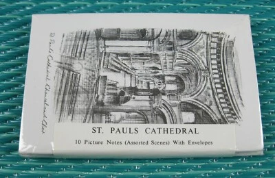 New Vtg St. Paul's Cathedral London UK 10 Picture Note Cards Sketches Judges Ltd - Image 1 of 4