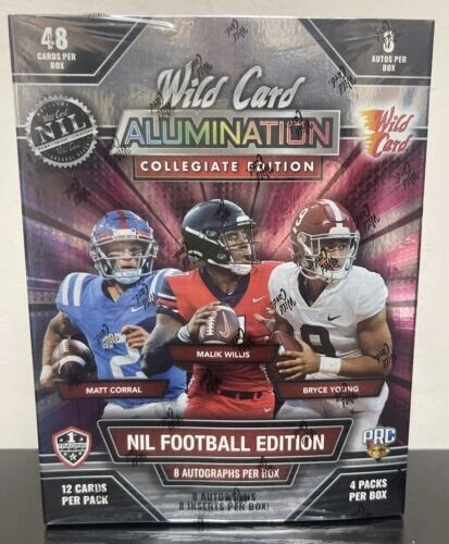 2021 Wild Card Alumination NIL Collegiate Edition Football Hobby Box - Image 1 of 1