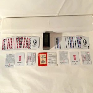 Vintage ! KEM Pinochle 2 Deck Playing Card Set **Missing 1 Red Card** Case/Book - Picture 1 of 7